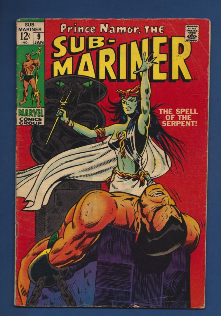 Sub-Mariner #9  GD/VG  1st appearance of the Serpent Crown