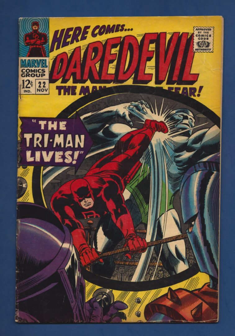Daredevil #22  VG-  1st appearance of Tri-Man