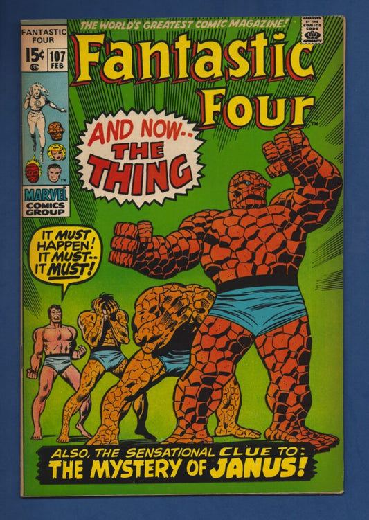 Fantastic Four #107  FN+  1st appearance of Nega-Man