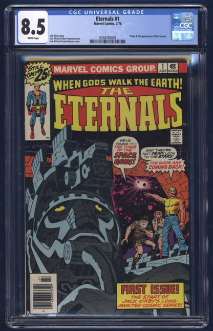 Eternals #1  CGC 8.5  Origin and 1st appearance of the Eternals