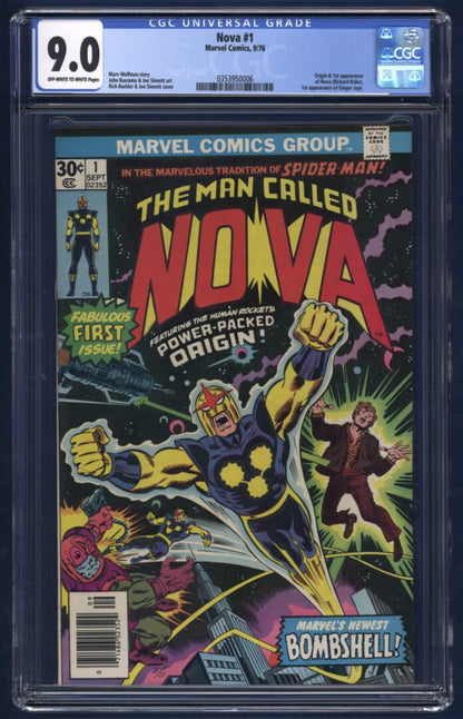 Nova #1  CGC 9.0  1st appearance of Nova (Richard Rider)