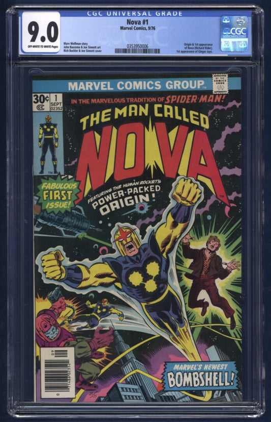 Nova #1  CGC 9.0  1st appearance of Nova (Richard Rider)