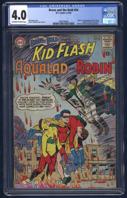 Brave and the Bold #54  CGC 4.0 Origin and 1st appearance of the Teen Titans