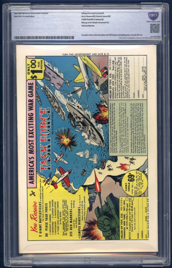 Green Lantern #29  CBCS 8.0  1st appearance of Black Hand