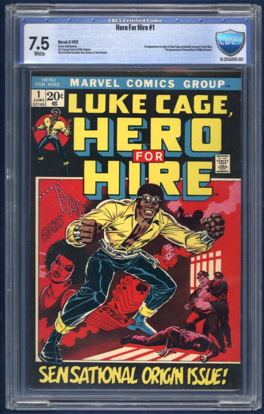 Hero for Hire #1  CBCS 7.5  1st appearance of Luke Cage