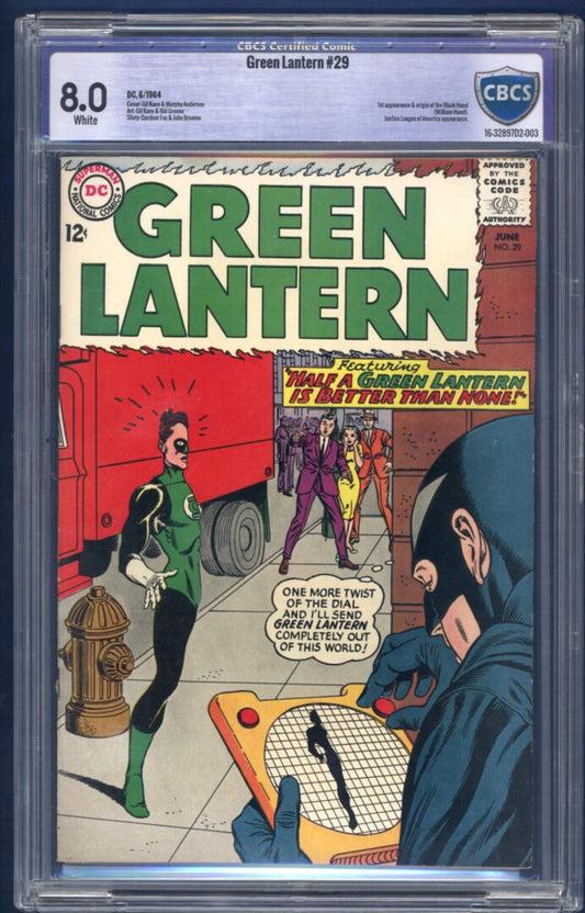 Green Lantern #29  CBCS 8.0  1st appearance of Black Hand