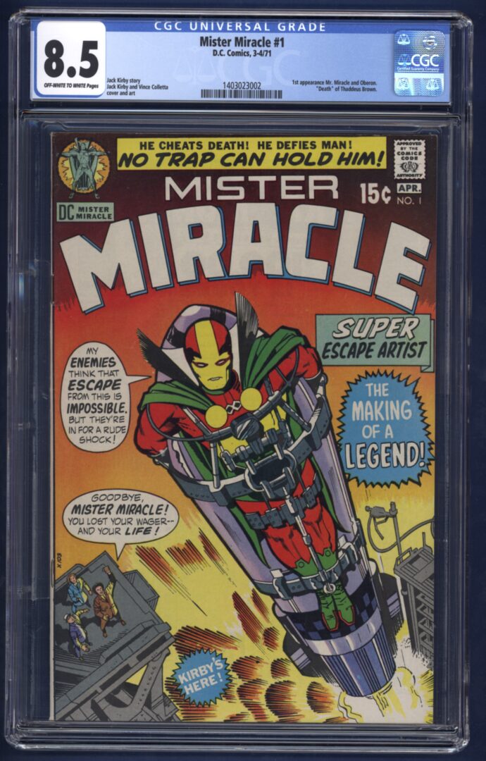 Mister Miracle #1  CGC 8.5  1st appearance of Mister Miracle