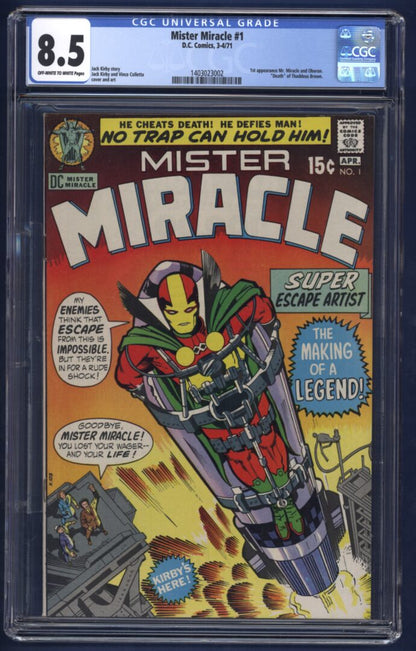 Mister Miracle #1  CGC 8.5  1st appearance of Mister Miracle