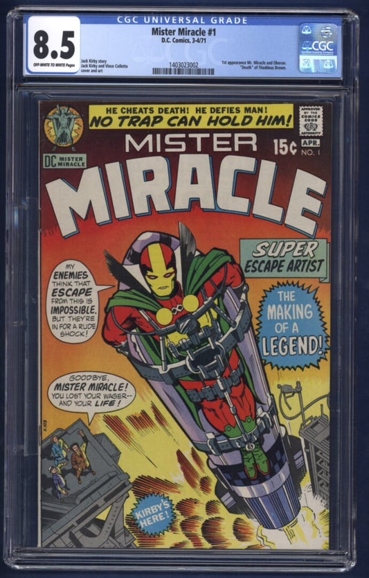 Mister Miracle #1  CGC 8.5  1st appearance of Mister Miracle