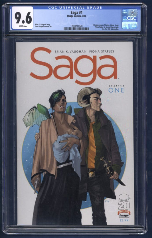 Saga #1  CGC 9.6  1st appearance of Marko, Alana, and Hazel