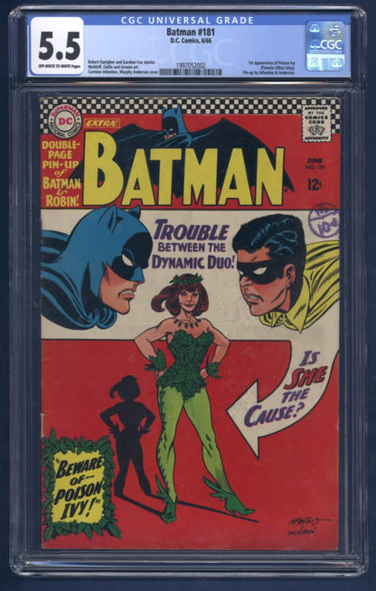 Batman #181  CGC 5.5  1st appearance of Poison Ivy