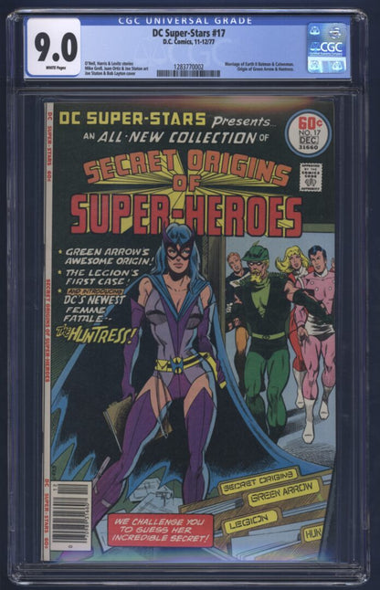 DC Super-Stars #17  CGC 9.0 1st appearance of Earth-2 Huntress