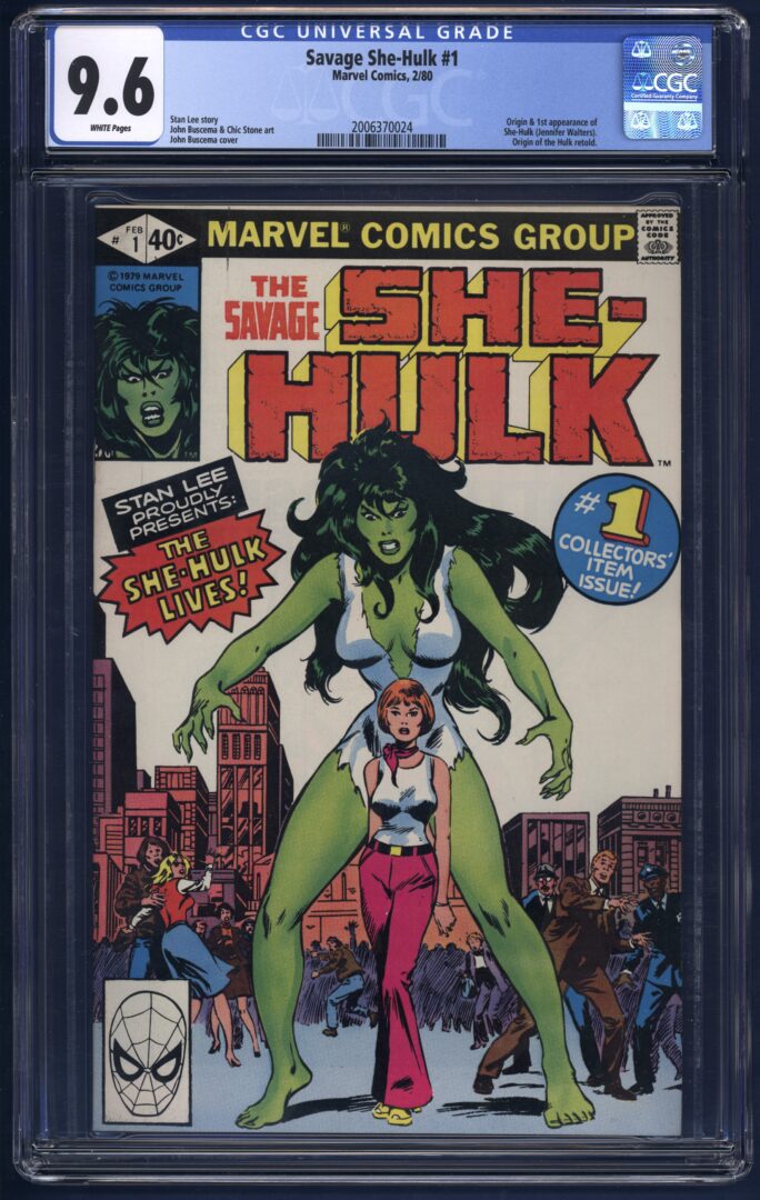 Savage She-Hulk #1  CGC 9.6  Origin & 1st appearance of She-Hulk