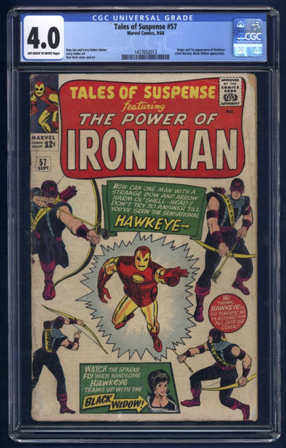 Tales of Suspense #57  CGC 4.0  1st appearance of Hawkeye
