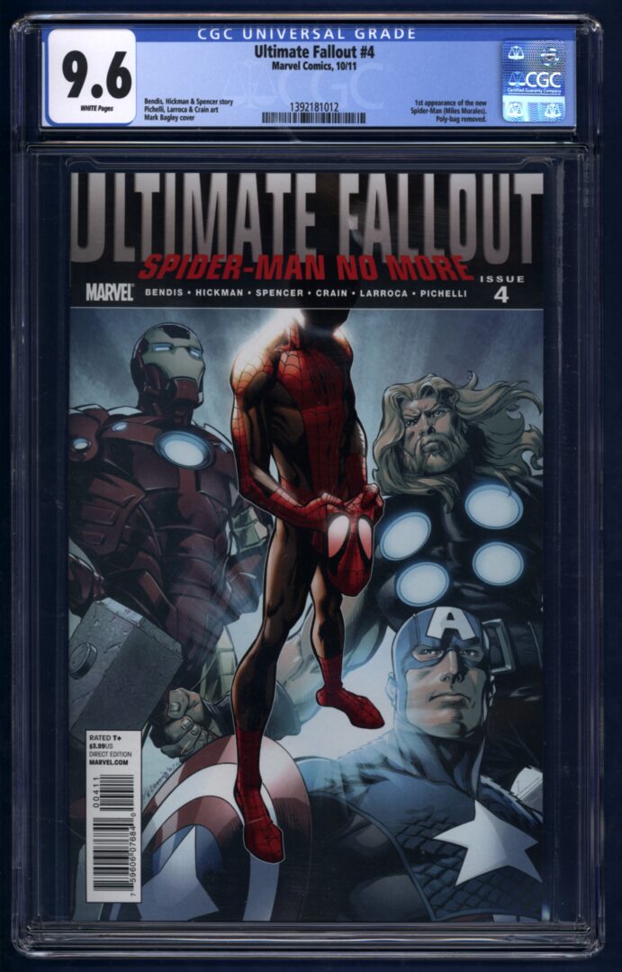 Ultimate Fallout #4  CGC 9.6  1st  appearance of New Spider-Man (Miles Morales)