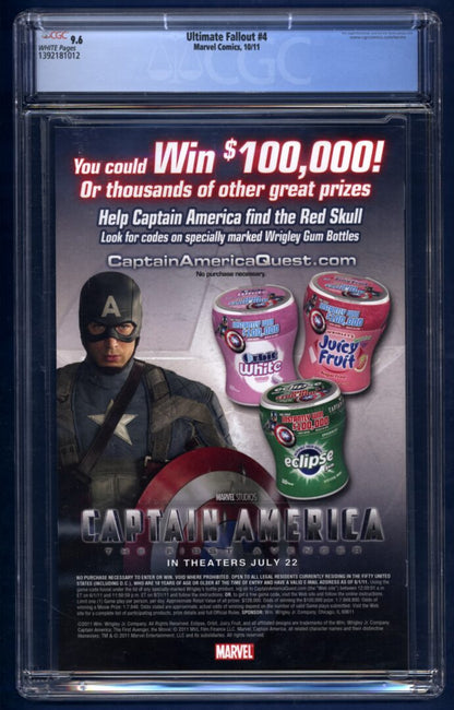 Ultimate Fallout #4  CGC 9.6  1st  appearance of New Spider-Man (Miles Morales)