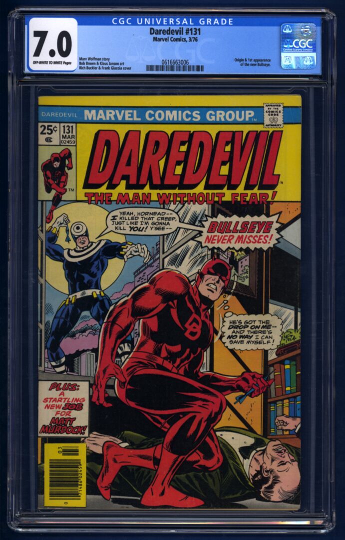 Daredevil #131  CGC 7.0  1st appearance of Bullseye