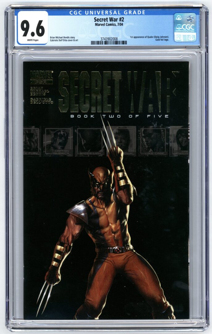 Secret War #2  CGC 9.6  1st appearance of Quake (Daisy Johnson)