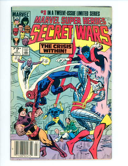 Marvel Super Heroes  Secret Wars #3  VG/FN Newsstand