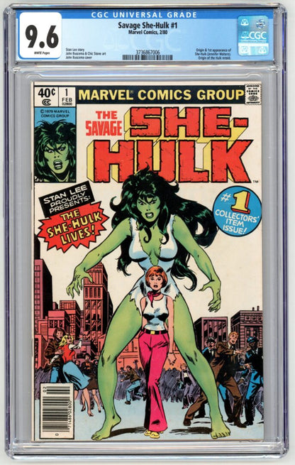 Savage She-Hulk #1  Newsstand Edition  Origin and 1st App. of She-Hulk