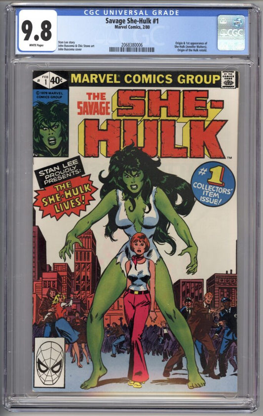 Savage She-Hulk #1  CGC 9.8  Origin and 1st appearance of She-Hulk
