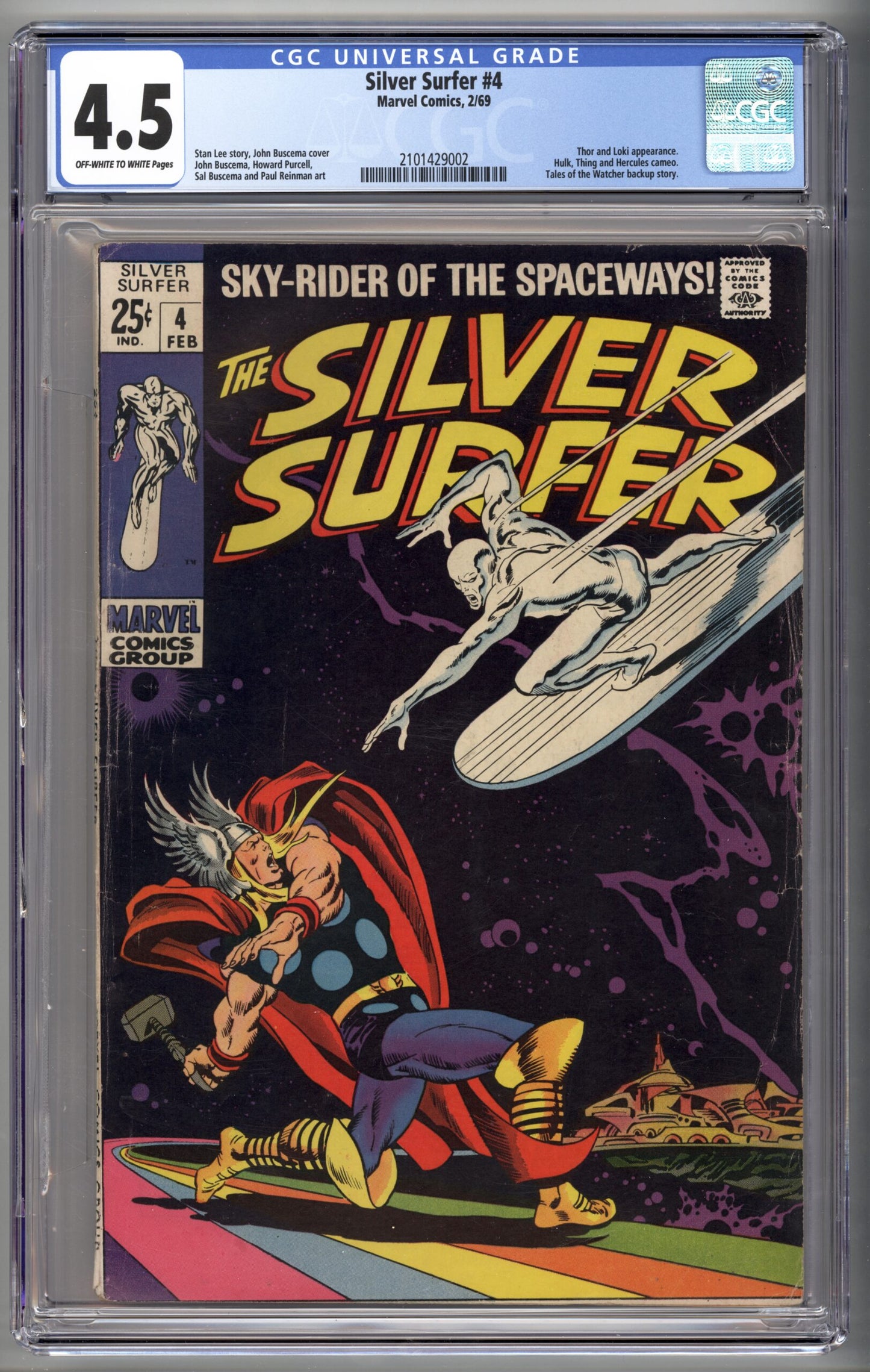 Silver Surfer #4  CGC 4.5