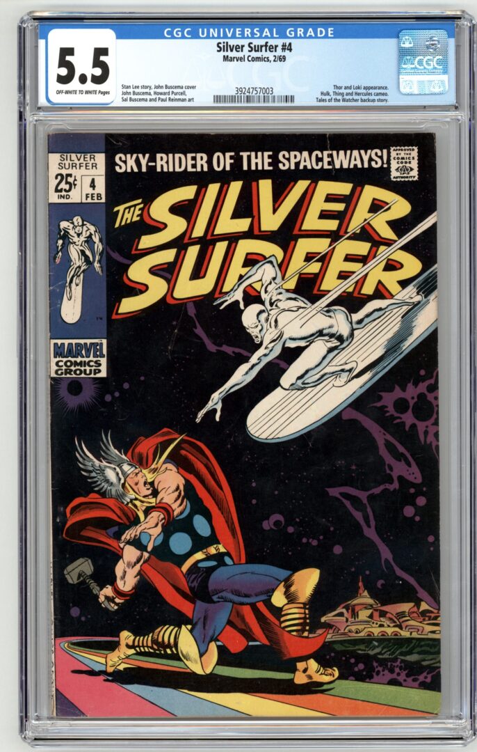 Silver Surfer #4  CGC 5.5