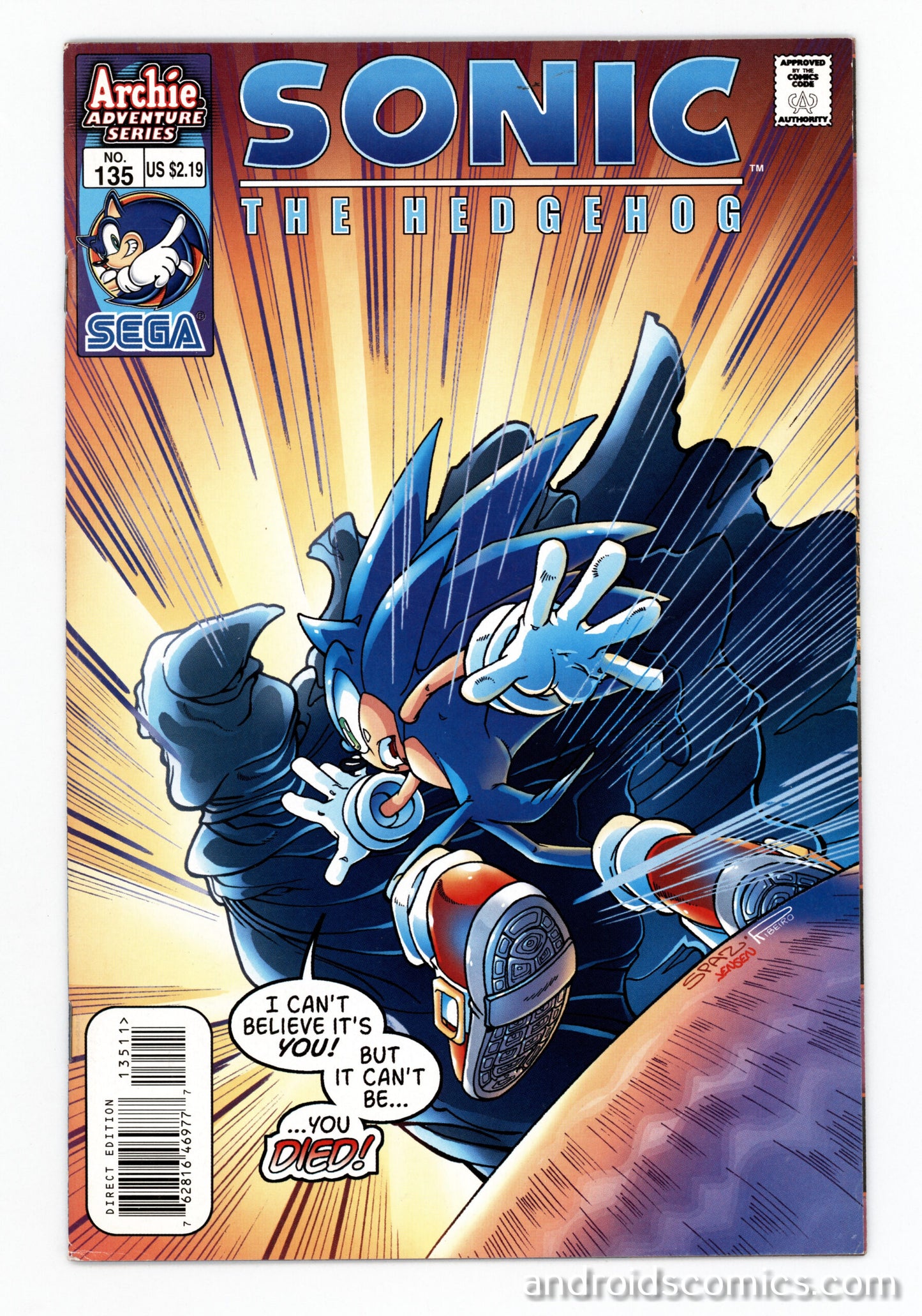 Sonic the Hedgehog #135 FN