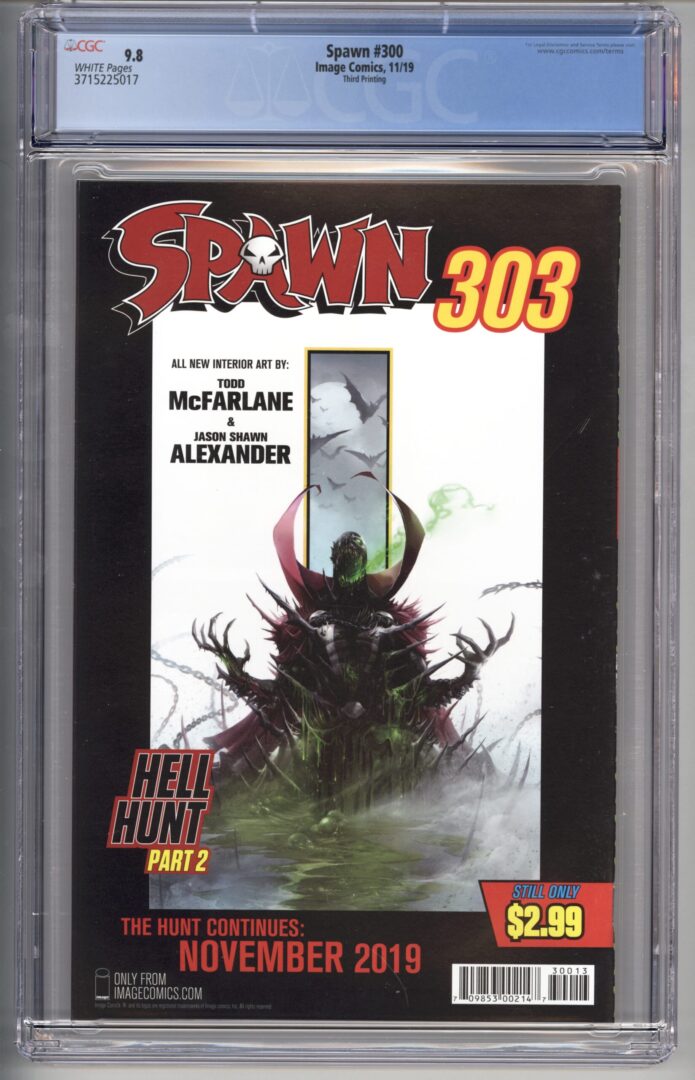 Spawn #300  3rd Print  CGC 9.8