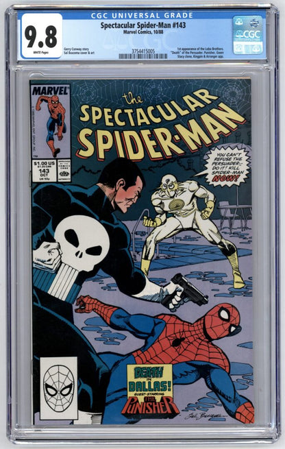 Spectacular Spider-Man #143  CGC 9.8 1st appearance of the Lobo Brothers