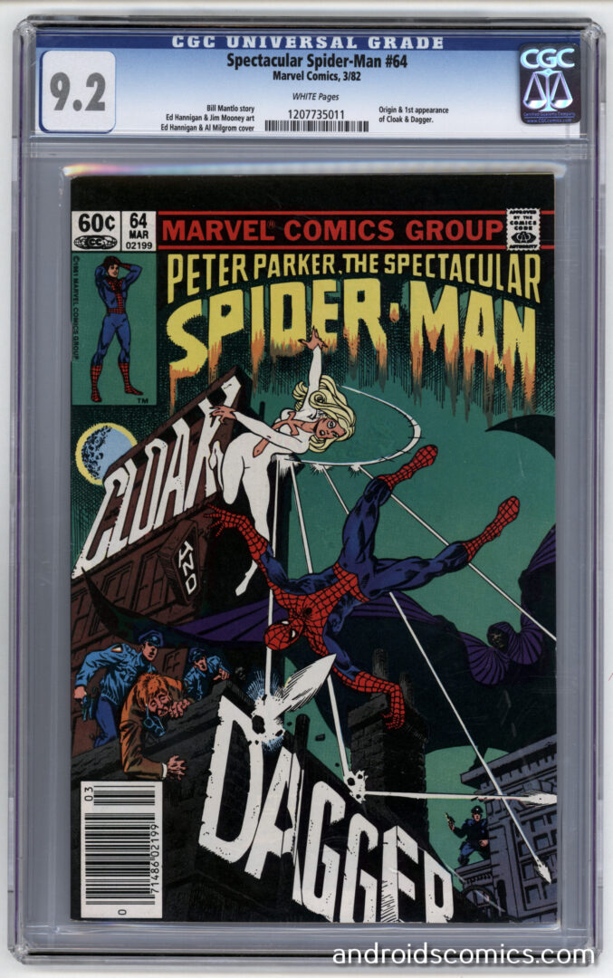 Spectacular Spider-Man #64CGC 9.2Newsstand1st app. of Cloak & Dagger