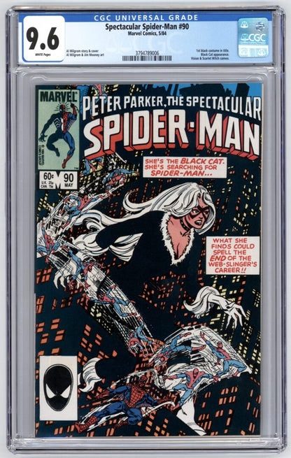 Spectacular Spider-Man #90  CGC 9.6  1st Black Costume in title