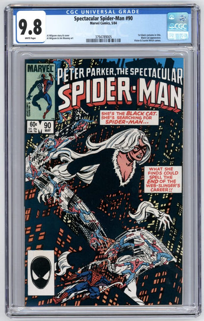Spectacular Spider-Man #90   CGC 9.8 1st Black Costume in title