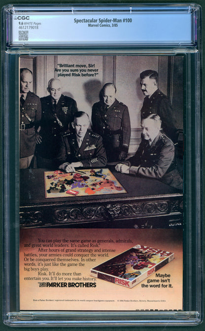 Spectacular Spider-Man #100 CGC 9.6