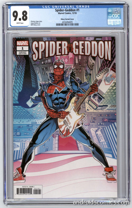 Spider-Geddon #1  CGC 9.8  "Death" of Spider-Man Noir