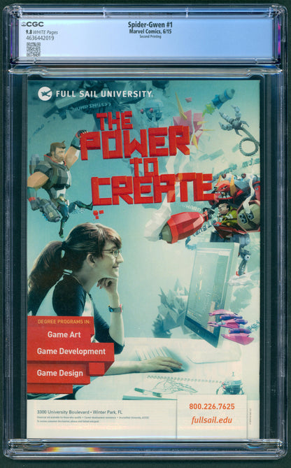 Spider Gwen #1 2nd Print CGC 9.8