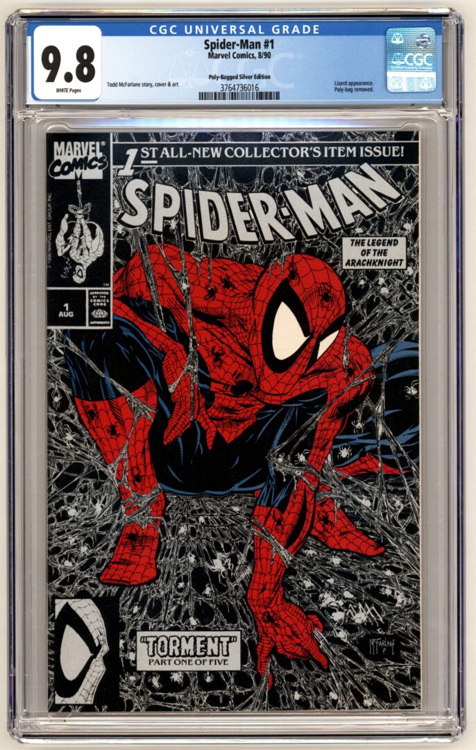 Spider-Man #1  CGC 9.8  Poly-Bagged Silver Edition