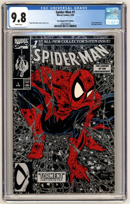 Spider-Man #1  CGC 9.8  Poly-Bagged Silver Edition