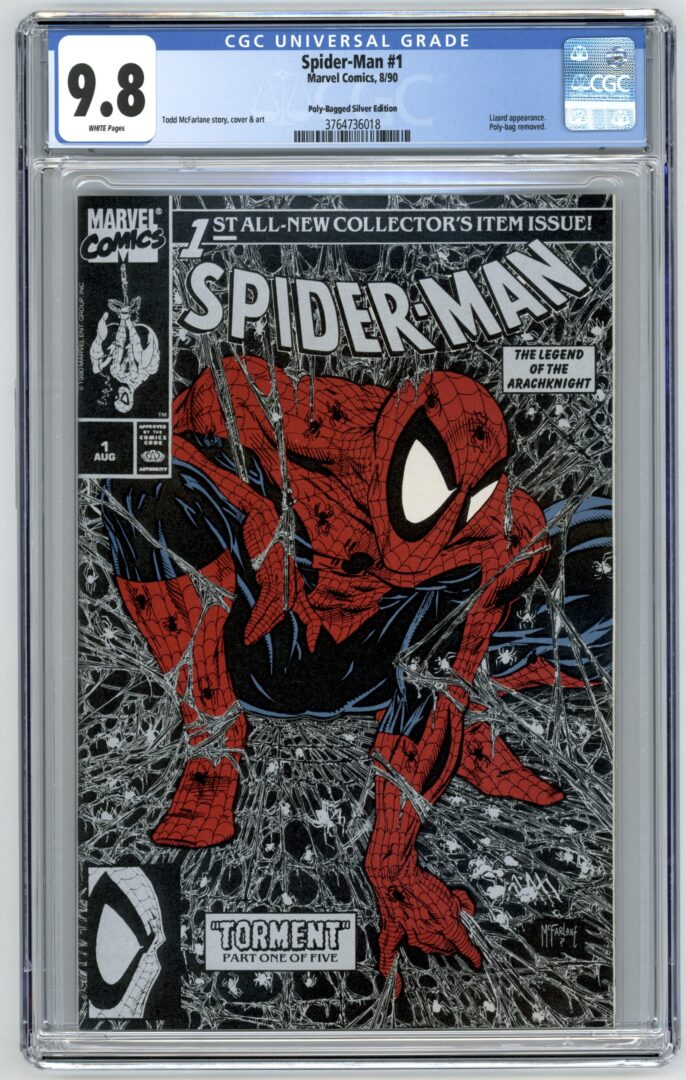 Spider-Man #1  CGC 9.8  Poly-Bagged Silver Edition