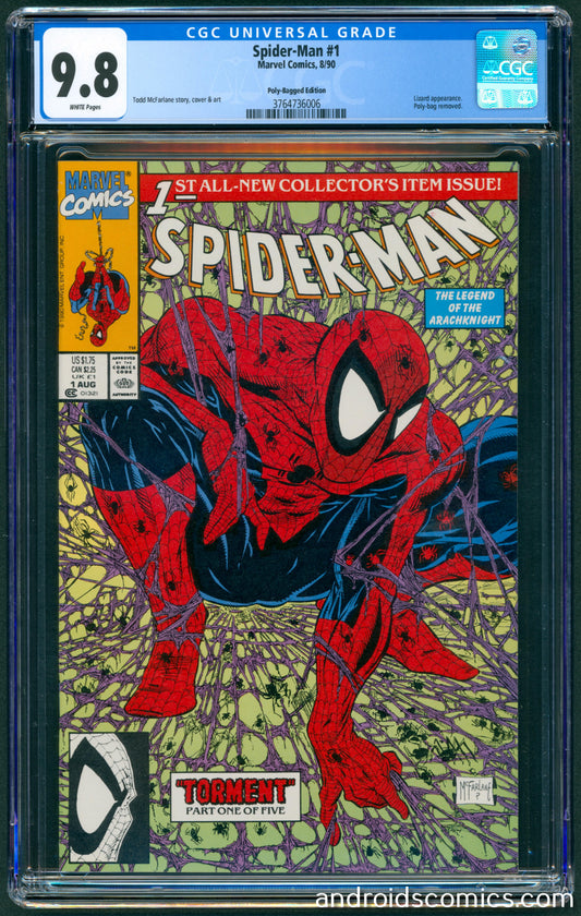 Spider-Man #1  CGC 9.8  Poly-Bagged Edition