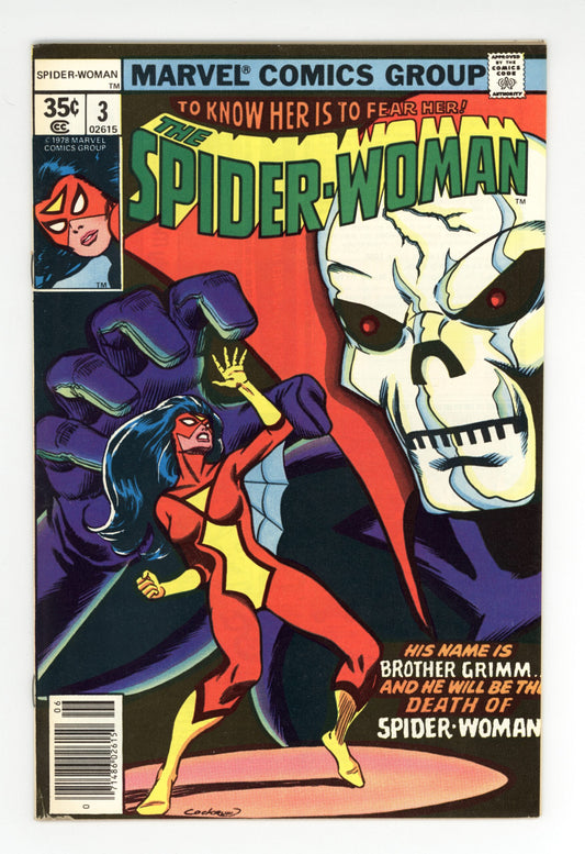 Spider-Woman #3  VF-  1st team appearance of the Brothers Grimm