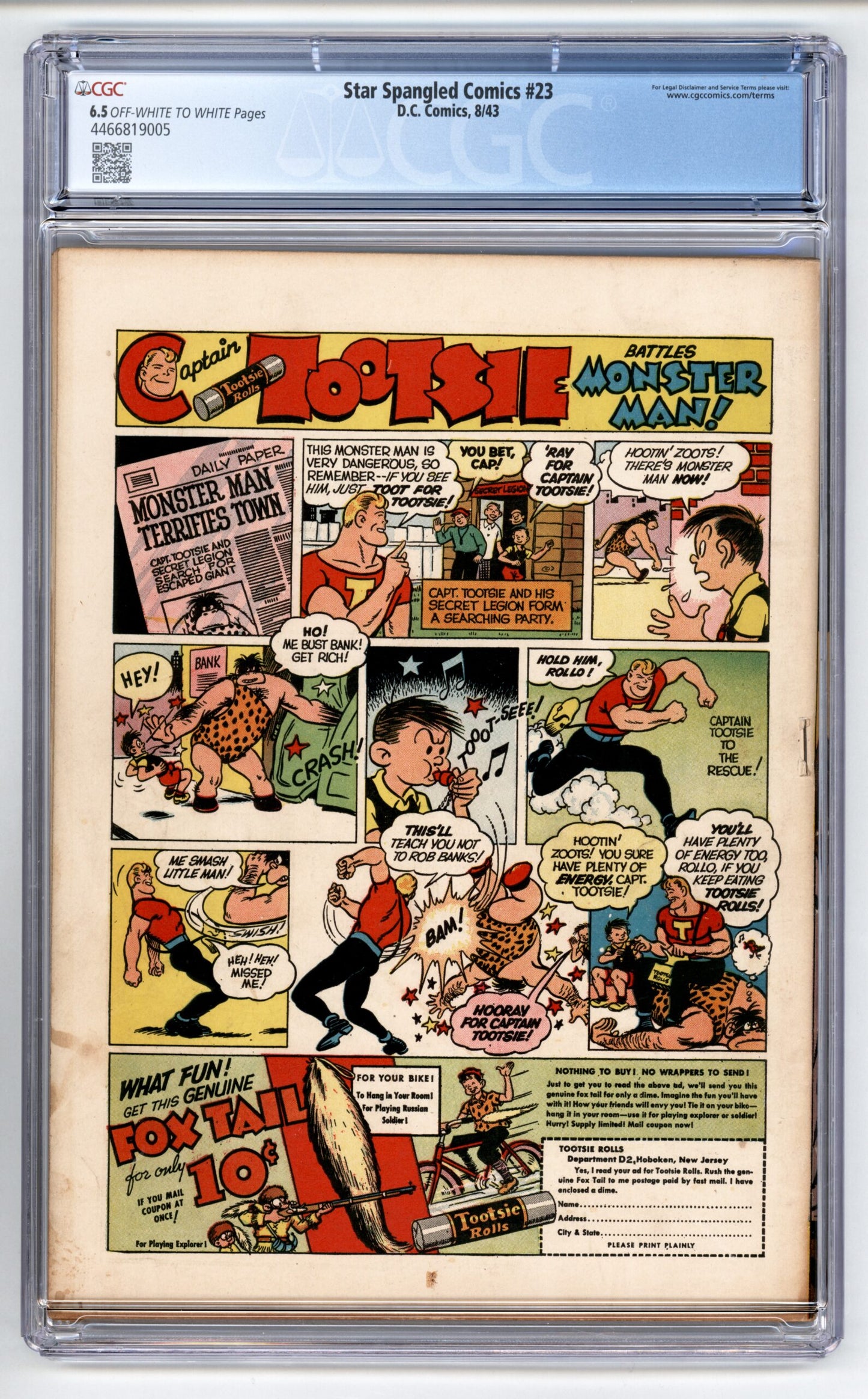 Star Spangled Comics #23 CGC 6.5