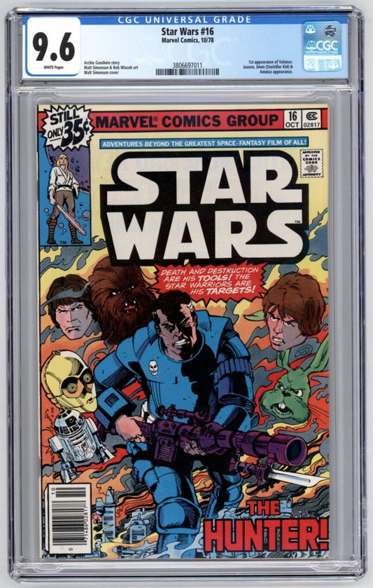 Star Wars #16  CGC 9.6  1st appearance of Valance