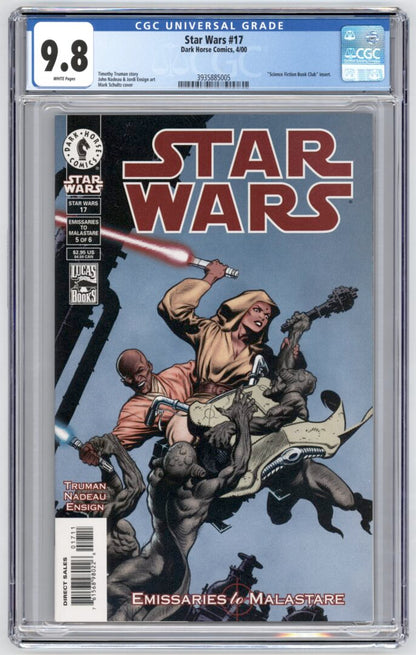 Star Wars #17  CGC 9.8  1st appearance of Quinlan Vos