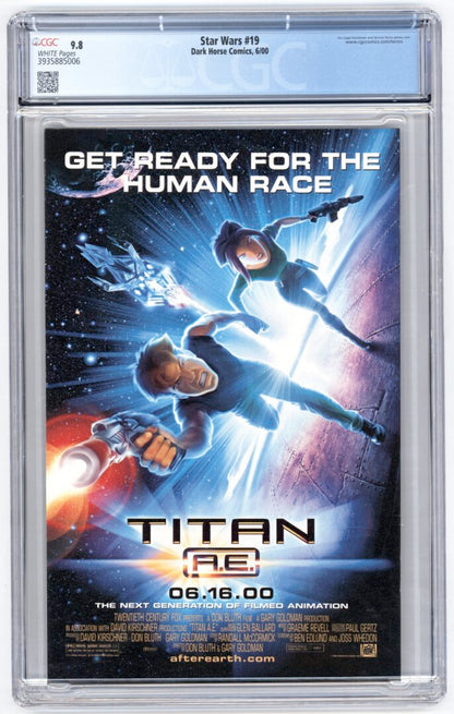 Star Wars #19  CGC 9.8  1st appearance of Aayla Secura