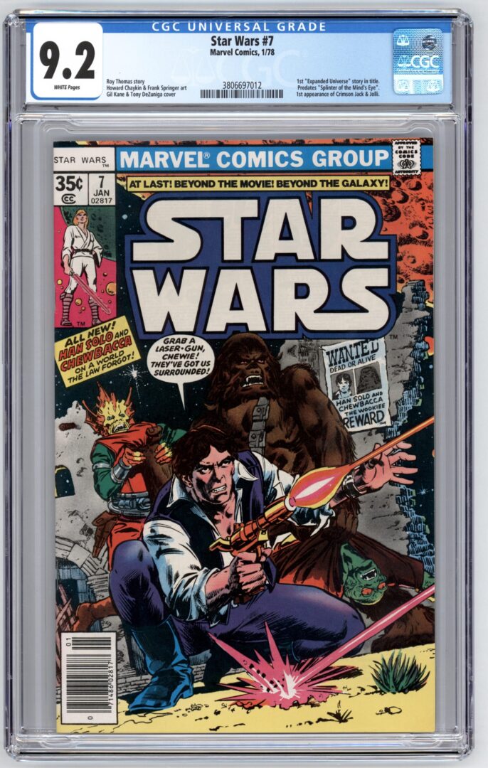 Star Wars #7  CGC 9.2  1st App. of Crimson Jack & Jolli