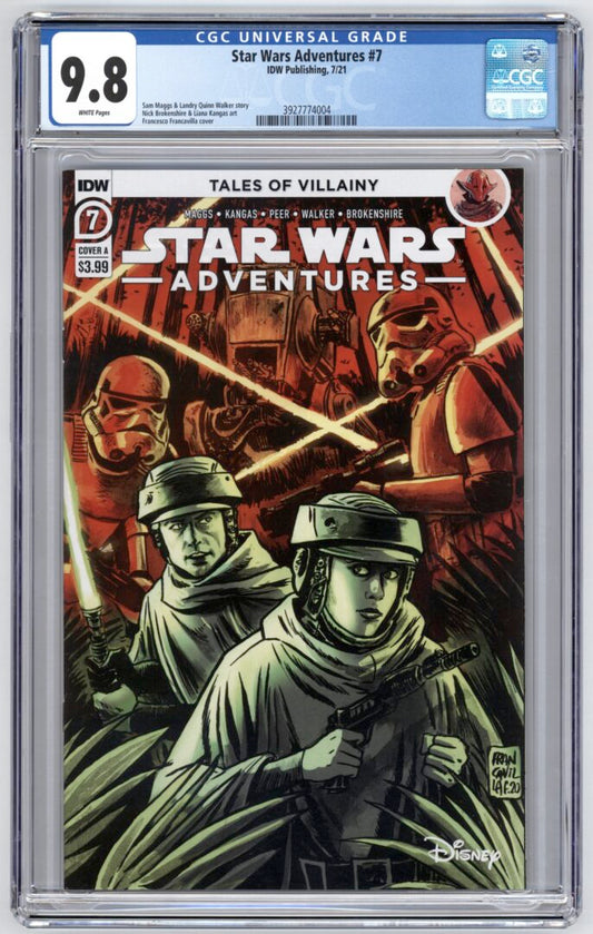Star Wars Adventures #7  CGC 9.8  1st full appearance of Crimson Corsair