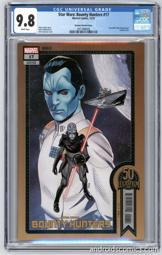 Star Wars Bounty Hunters #17  CGC 9.8  Sprouse Variant