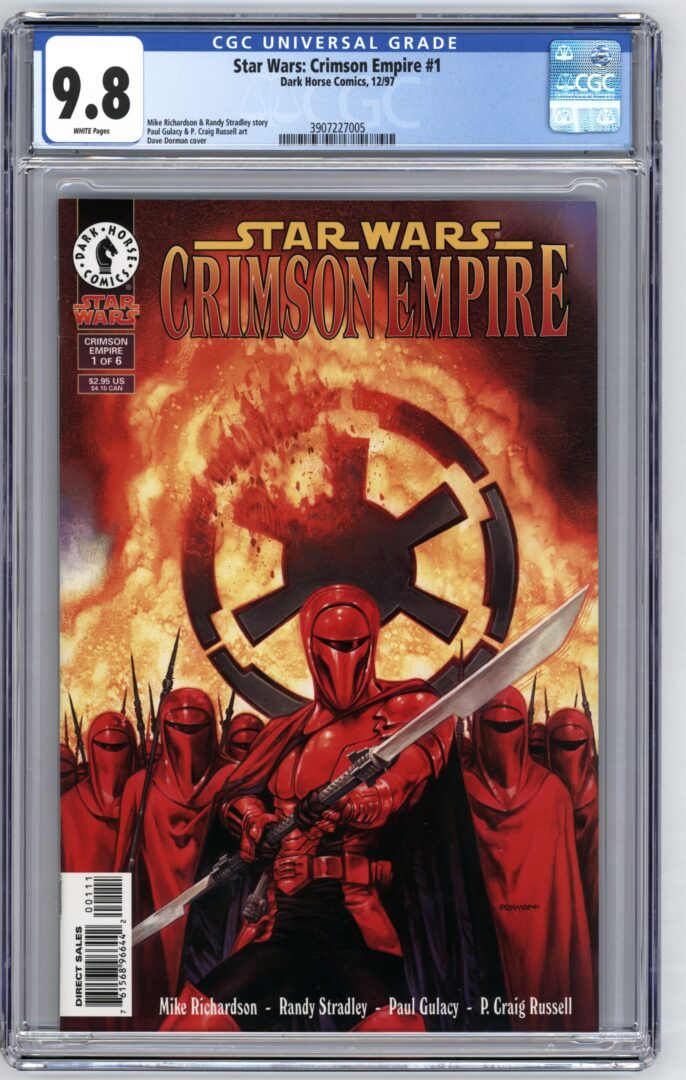 Star Wars Crimson Empire #1  CGC 9.8  1st App. of Kir Kanos & Carnor Jax