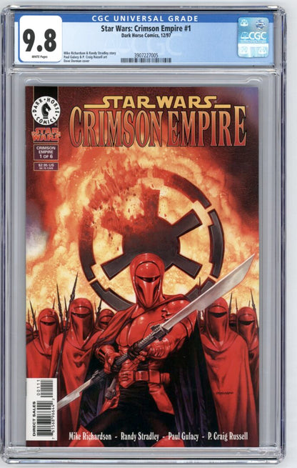 Star Wars Crimson Empire #1  CGC 9.8  1st App. of Kir Kanos & Carnor Jax